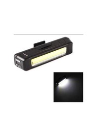 Resim Forte Gt Comet Usb Şarjlı Bisiklet Ön Işık 100 Lümen Beyaz Siyah 