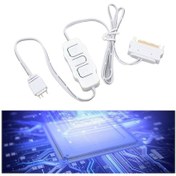 Resim Shineyee Beyaz 5v 3pin Argb Kontrolörü - Sata Beslemeli Fan Işık Hız Ve Renk Ayar Cihazı 