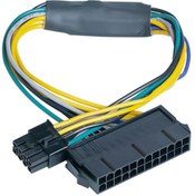 Resim Alfais 4973 24 Pin To 8 Pin Atx Psu Power Güç Adaptör Kablosu (dell Optiplex Uyumlu) 