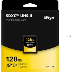 Resim Wise Advanced 128GB Sd-S Uhs-Iı V60 Sd Hafıza Kartı 