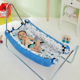 Resim Portatif Bebek Hamak - Mavi 
