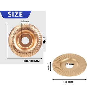Resim Depolife Ahşap Törpü Diski Avuç Taşlama Uyumlu Törpüleme Aşındırma Raspalama Disk Açılı Düz 2 Adet 