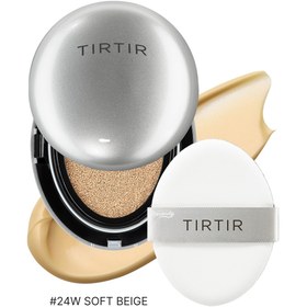Resim TIRTIR - Mask Fit AURA Cushion (Uzun Süre Parlaklığını Koruyan Kusursuz Kapatıcı Yarı Parlak Bitişli Cushion Fondöten) 18g (%50 İndirimli) - #24W SOFT BEIGE 