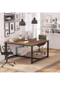 Resim Zizuva Zizuva 2 Kişilik Ofis Ev Kütüphane Çalışma Masası 