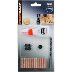 Resim Craftomat Dübel Seti 6x30 mm (32 adet) 