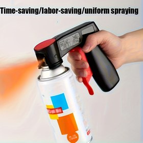 Resim Yüksek Dayanımlı Reçine Malzemeli ve Yükseltilmiş Tokalı Ayarlanabilir Yardımcı Sprey Boyama Ekipmanı, Araba Boyaması, Duvar Boyaması, Metal, Mobilya, Grafiti vb. İçin Rahat Tutuşlu Ergonomik Tasarım, Düzgün Kaplama, Elektriksiz, Zamandan Tasarruf Sağlayan & Kolay Kullanım | Pratik Taşıma | Kendin Yap Spreyleme Aracı 