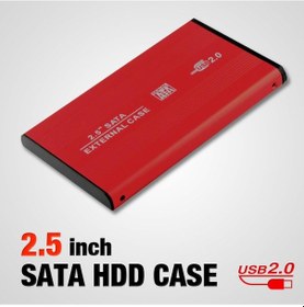 Resim 2.5 Inç Kırmızı Sata Harddisk Kutusu - Hdd Kutu 