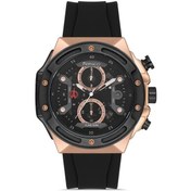 Resim Ferrucci Fcf-1024-23015s.08-64033 Erkek Kol Saati Siyah - Rose Gold 