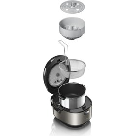 Resim Bosch Auto Cook Pro Muc88b68tr Çoklu Pişirici Metalik / Siyah 