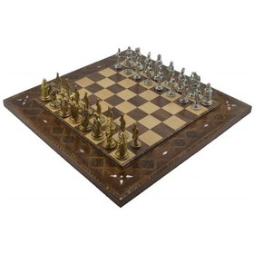 Resim Gifthome Metal Satranç Takımı-seti Büyük Osmanlı Parlak Düz M 