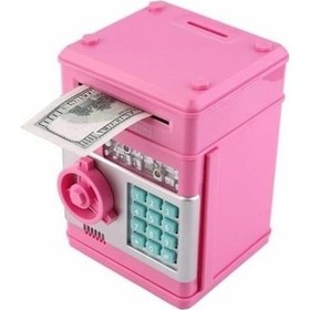 Resim Mobgift Atm Şifreli Kasa Kumbara Pembe 