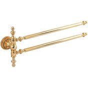 Resim Pure Crystal / Pvd Gold İkili Havluluk Bar 60Cm Aks-1108 Altın 