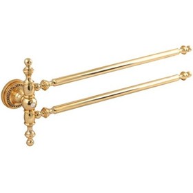 Resim Pure Crystal / Pvd Gold İkili Havluluk Bar 60Cm Aks-1108 Altın 