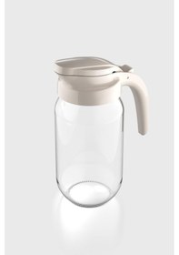 Resim Renga Beluga 1000 Ml Bej Kapaklı Cam Sürahi 111028 