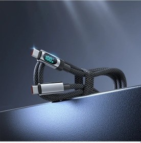 Resim Pd100w Hızlı Şarj Usb Tip C Kablo Dijital Ekran Veri Kablosu İphone 15 Uyumlu C-c 2m 2M 