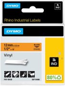 Resim SÇKA 0912JALMSL546 RhinoPRO, Renkli Vinil Şerit (12 mm x 5.5 mt), Turuncu/Siyah - 18435 OY864EFGJKN VB 1 