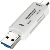 Resim Otg Type-c Kart Okuyucu Usb 3.0 A Micro Combo'dan Tf Sd'ye 