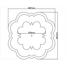 Resim MOTİFPİYER Motifpiyer Lamba Tavan Göbeği Dc-54-2c 96cm çap 