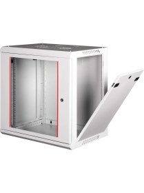 Resim LANDE - 12U 19" Duvar Tipi Rack Kabinet - Genişlik: 600 mm | Derinlik: 450 mm - Açık Gri 