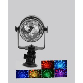 Resim Narnuga 7 Renk Modlu Müzik Sensörlü Disko Topu – LED Işıklı Parti Aydınlatması 