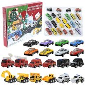 Resim Farklı Araçlara Sahip Noel Advent Takvimi 24 Çocuk Yapı Blokları Seti Tatil Aile Aktivitesi Ai - Rıpj 