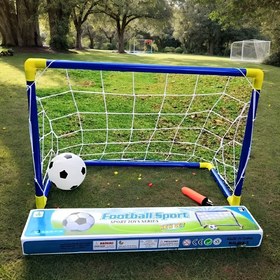 Resim Çocuklar için 2'si 1 Arada Futbol Topu 60cm İç ve Dış Mekan Sporları Fitnes, Top Oyunları Seti - Taşınabilir ve Kolay Kurulum İçin Mükemmel, Aile Eğlencesi, Doğum Günü Hediyeleri 