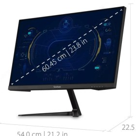 Resim Viewsonic VX2418-P-MHD 24" 1 Ms Full Hd 180 Hz Oyuncu Monitörü Teşhir 