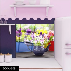Resim Cam Ocak Arkası Koruyucu | Çiçek 