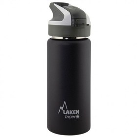 Resim Laken Çelik 18/8 Summit Termos Şişe 0,50l - Siyah Unisex Siyah Matara 