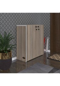 Resim Kenzlife Ayakkabılık Ayakkabı Dolabı Kilitli Gutan Crd 080 70 32 Kapaklı Ofis Dolabı 