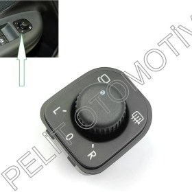 Resim Pelit Otomotiv Passat B6 Katlanabilir Ayna Ayar Düğmesi 1K0959565J 