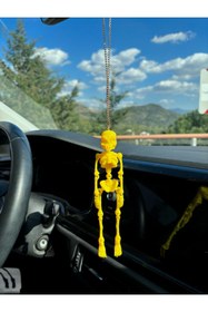 Resim Genel Markalar İskelet Ayna Süsü Sarı Araba Süsü 