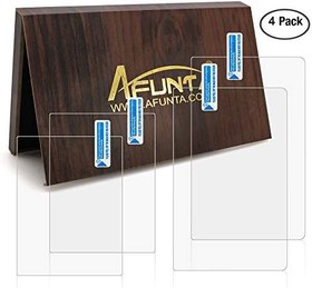 Resim AFUNTA Nintendo 3DS XL, için ekran koruması, 4 adet sertleştirilmiş cam, üst ekran için ve alt ekran için HD Clear Crystal PET film, 3DS XL film aksesuarı 