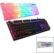Resim Go İthalat Everest Kb-24 Gökkuşağı Işıklı USB Kablolu Oyuncu Klavye 155CM Kablo (5131) 