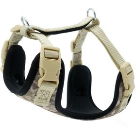 Resim Doggie Havalı Dokuma Köpek Göğüs Tasması Xsmall Kamuflaj 1.5x35-45 Cm 