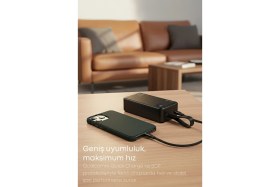 Resim KRİZANTEM Powerbank 30.000 mAh Yeni Nesil Kendinden Kablolu 22.5 W Ultra Hızlı ve Güçlü Pd Qc 3.0 