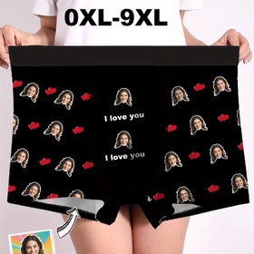 Resim Kişiselleştirilmiş Fotoğraf Erkek Boxer Külotlar - Yüz Baskısı, Rahat Esnek Kumaş, Baba/Koca/Erkek Arkadaş İçin Eğlenceli Hediye, Büyük Beden 