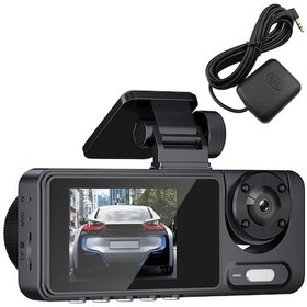 Resim Createtech Kamera Dash Cam Çok Dilli Araba Kayıt Kamerası Geniş Açı Otomatik Güvenlik Sürüş Kaydedici 