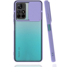 Resim Xiaomi Redmi Note 11 Kılıf Darbe Emici Kamera Koruyuculu Slatyt Kaydırmalı Lensi Kapak 