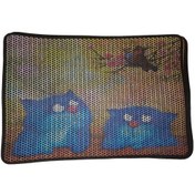 Resim Nanbell Büyük Elekli Çift Katlı Kedi Kumu Paspası 75x59 Cm Desenli No:13 