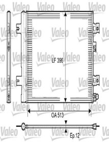 Resim Valeo 814077 Klima Radyatoru ( Dacia : Logan 1.5dci Duster 1.6 16v 1.5dci ) 8200741257 (WF415123) 