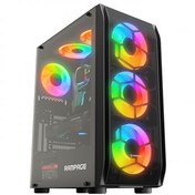 Resim Rampage Hollow 650W 4x12cm ARGB Fan Temperli Cam Yan Panel ATX Gaming Kasa 