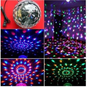 Resim Polygold Led Kristal Küre Disko Topu 6 Renk-usb-sese Duyarlı Uzaktan Kumadalı 