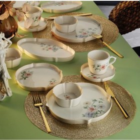 Resim Aryıldız Lavin 32 Parça Kahvaltı Seti Beyaz 