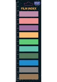 Resim Film Index Yapışkanlı Not Kağıdı 13x44mm 10 Renk X 20 Yaprak 