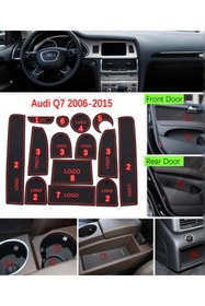 Resim Audi Q7 (2006-2012) Dk Tuning Audi Q7 2010-2015 Araç Içi Silikon Kaymaz Ped Kaplama Seti 