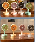 Resim Şıktek Şarjlı Mini El Fanı ve Masa Fanı Soğutucu Pervane Taşınabilir Pratik Şarjlı Mini Araç içi Vantilatör 