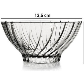 Resim Paşabahçe 530024 Bouquet Cam Kase 455 Cc 4 Adet Şeffaf 