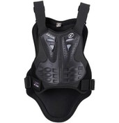 Resim Siyah Unisex Motosiklet Motokros Yarışı Göğüs Yelek Sırt Omurga Koruyucu Zırh Dişli M 