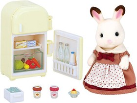 Resim Sylvanian Families Çikolata Kulaklı Tavşan Anne Ve Buzdolabı 5014 
